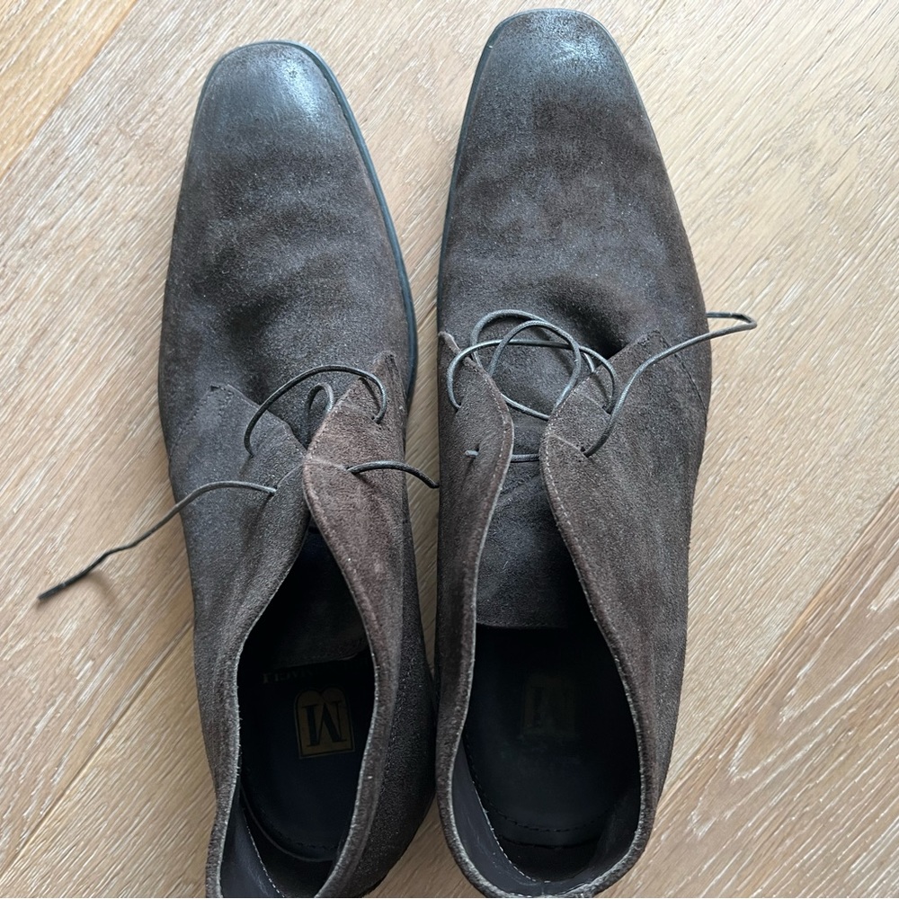 BRUNO MAGLI LINCOLN MENS BROWN SUEDE LACE UP CHUKKAS BOOTS
 - size 10